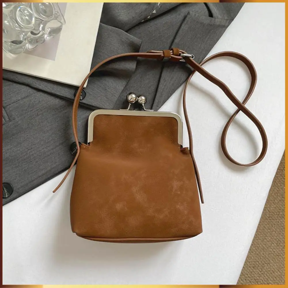 PU Leather Kiss Lock Shoulder Bag Versatile Cell Phone Satchel Pouch with Adjustable Strap for Women Work Shopping
PU Leather Kiss Lock Shoulder Bag Versatile Cell Phone Satchel Pouch with Adjustable Strap for Women Work Shopping