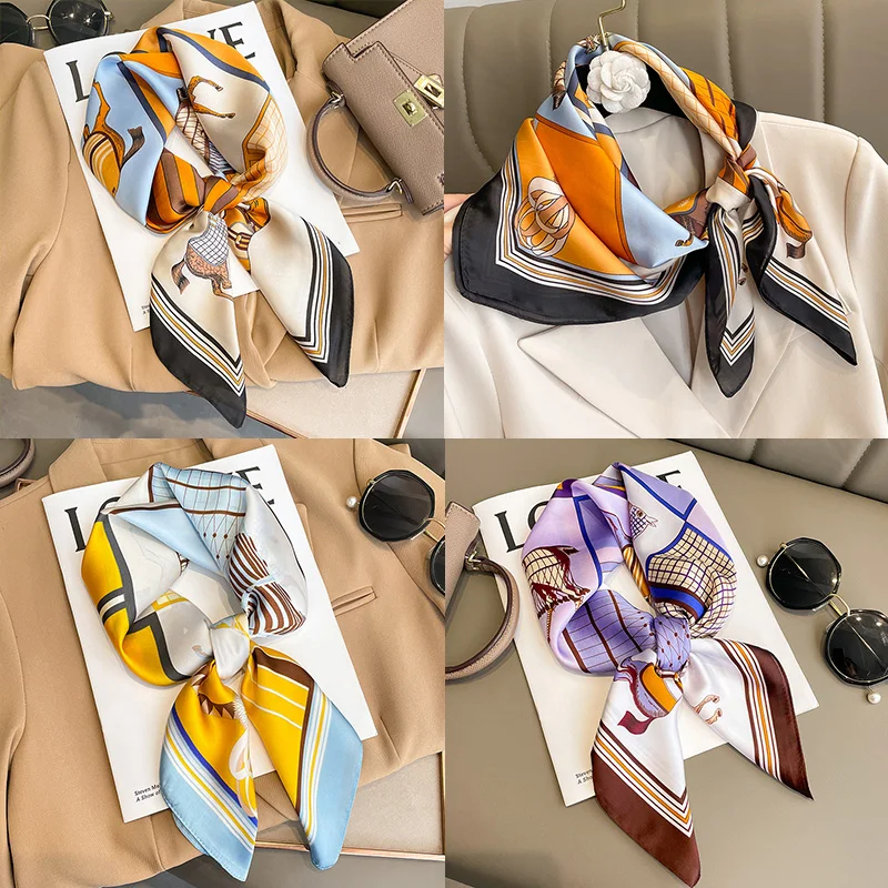 70 small square scarf, a retro orange silk scarf with a horse pattern, is versatile and stylish for women. It pairs with shirts
70 small square scarf, a retro orange silk scarf with a horse pattern, is versatile and stylish for women. It pairs with shirts