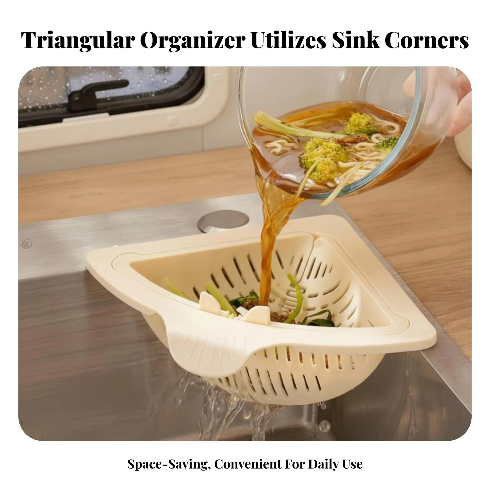 Sticky Corner Sink Basket Space-Saving Sticky Sink Food Catcher Kitchen Food Waste Strainer Large Capacity for RV
Sticky Corner Sink Basket Space-Saving Sticky Sink Food Catcher Kitchen Food Waste Strainer Large Capacity for RV
