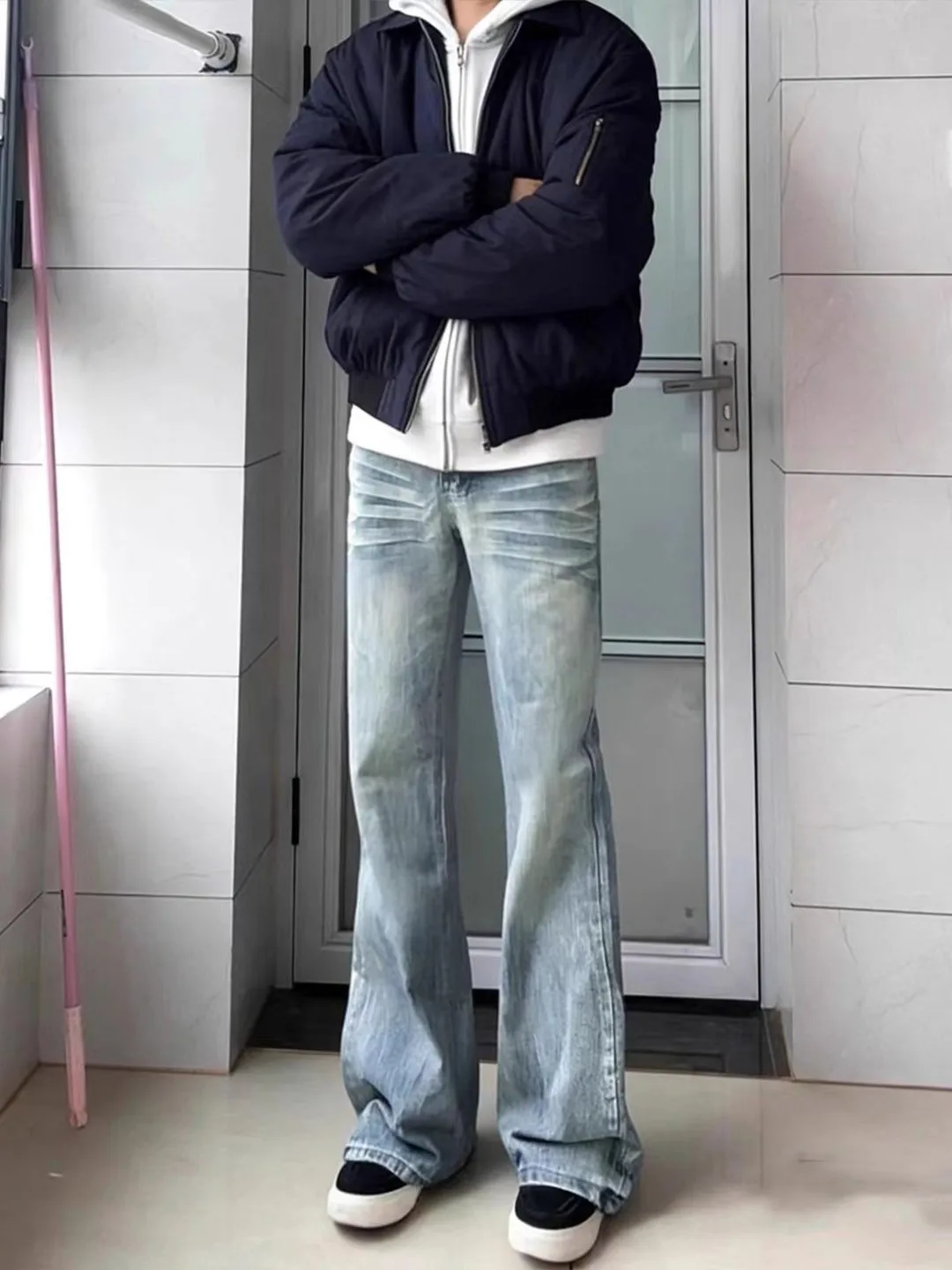 Light Blue Fce Lined Men's Jeans Winter New Sle American High Street Knife Straight Leg Denim Pants Casual Wear
Light Blue Fce Lined Men's Jeans Winter New Sle American High Street Knife Straight Leg Denim Pants Casual Wear
