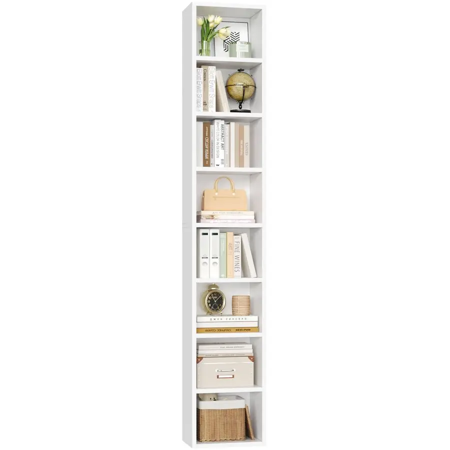8Tier Media Tower Rack, 11.6 X 9.3 X 70.9 Inches CD DVD Slim Storage Cabinet with Adjustable Shelves, Tall Narrow Bookcase Disp
8Tier Media Tower Rack, 11.6 X 9.3 X 70.9 Inches CD DVD Slim Storage Cabinet with Adjustable Shelves, Tall Narrow Bookcase Disp