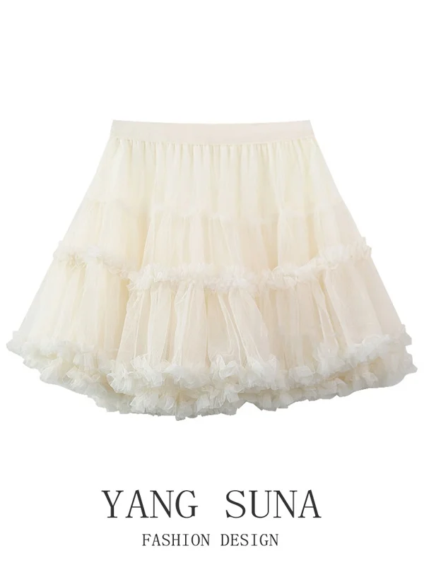 Princ Sle Semi-Body Skirt with Lace And Me for Women Summer Sweet Bordered Anti-Light ort A-Line Cake Skirt
Princ Sle Semi-Body Skirt with Lace And Me for Women Summer Sweet Bordered Anti-Light ort A-Line Cake Skirt