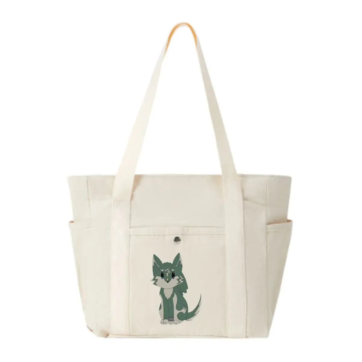 Green Wolf Artistic Fantasy Creature Design Canvas Multi-Pocket Tote Lightweight Daily Travel Bag
Green Wolf Artistic Fantasy Creature Design Canvas Multi-Pocket Tote Lightweight Daily Travel Bag
