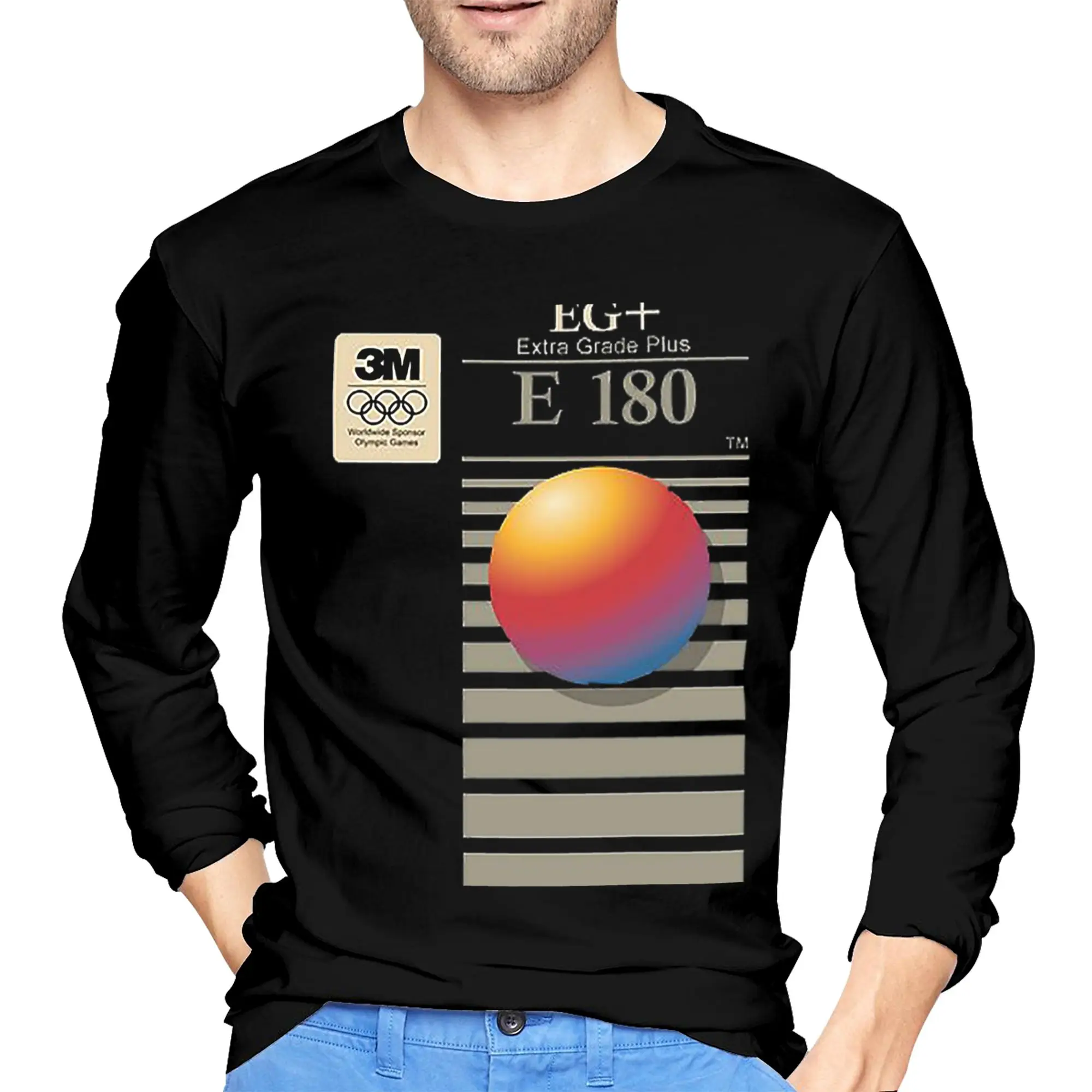 VHS Scotch E180 Мужская футболка с длинными рукавами Модные футболки с круглым вырезом Весенние и осенние мужские топы
VHS Scotch E180 Мужская футболка с длинными рукавами Модные футболки с круглым вырезом Весенние и осенние мужские топы