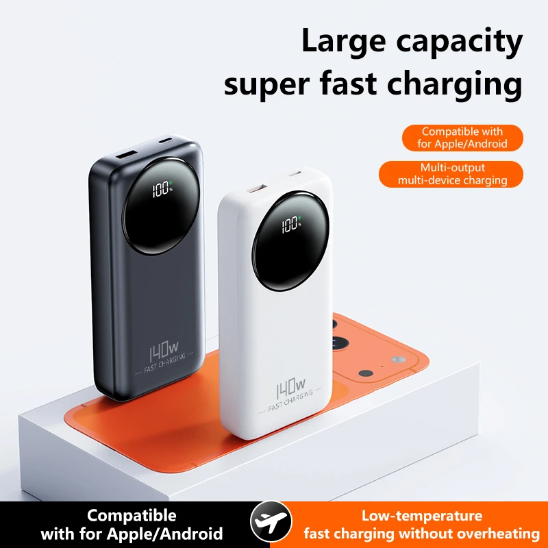 Портативное зарядное устройство (Power Bank) 140 Вт, 500000 мАч, с высокой емкостью и сверхбыстрой зарядкой для iPhone 12-17, Samsung 2026. Новинка.
Портативное зарядное устройство (Power Bank) 140 Вт, 500000 мАч, с высокой емкостью и сверхбыстрой зарядкой для iPhone 12-17, Samsung 2026. Новинка.