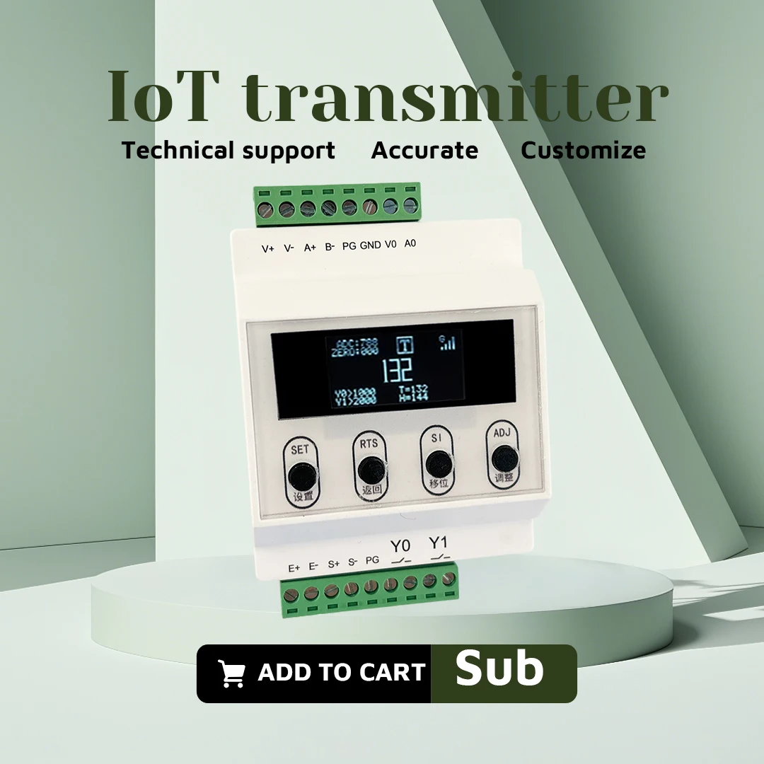 IoT Transmitter Instrument Indicator Display for Load Cell Output 0-20mA, 0-5V, 0-10V RS485 Accuracy 0.01g Suitable Lab Educate
IoT Transmitter Instrument Indicator Display for Load Cell Output 0-20mA, 0-5V, 0-10V RS485 Accuracy 0.01g Suitable Lab Educate