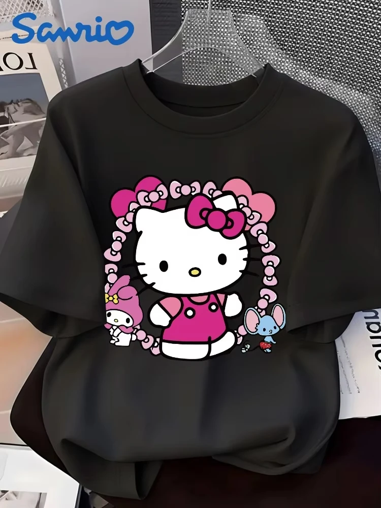 2026 Sanrio Women Fashion Printed Short Sleeved T-shirt Cute Comfortable Summer Children's Clothing Set
2026 Sanrio Women Fashion Printed Short Sleeved T-shirt Cute Comfortable Summer Children's Clothing Set
