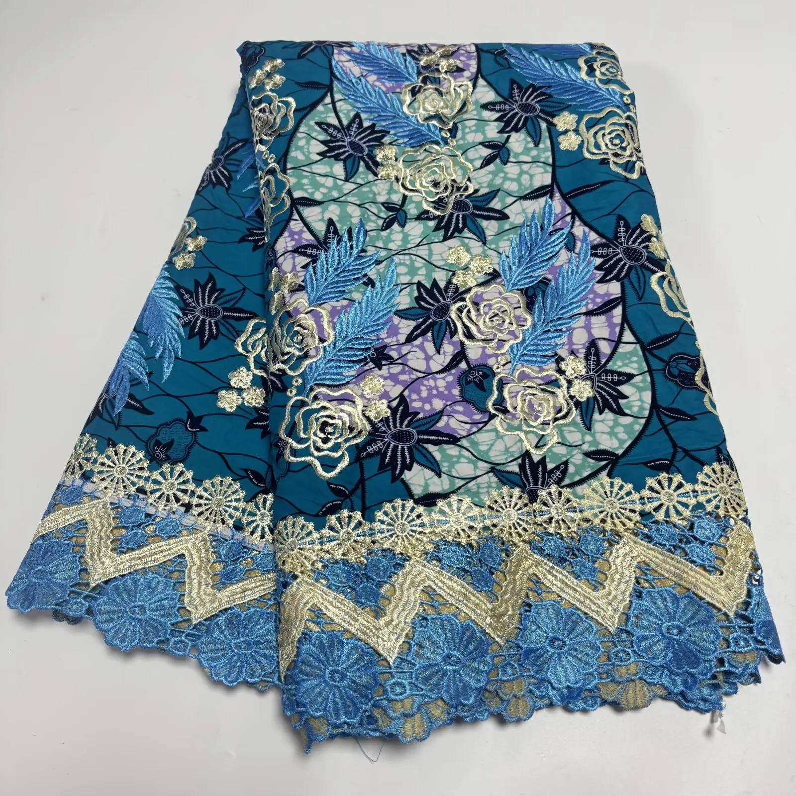 2025 African Wax Lace Fabrics Guipure Lace Embroidered Cord Lace With Wax Lace Fabrics Material For Wedding Party Dress 6yards
2025 African Wax Lace Fabrics Guipure Lace Embroidered Cord Lace With Wax Lace Fabrics Material For Wedding Party Dress 6yards