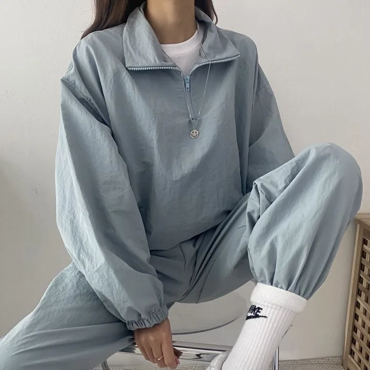 Korea Style Cotton Tracksuit Casual Women Sweatshirt Pants Loose Fashion Suits Sports Sweatshirts Pullover Sweatpants Outfits
Korea Style Cotton Tracksuit Casual Women Sweatshirt Pants Loose Fashion Suits Sports Sweatshirts Pullover Sweatpants Outfits