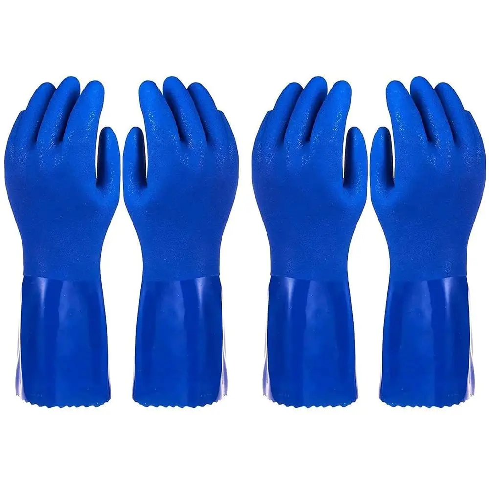 Free Shipping 2 Pairs Rubber Household Cleaning Gloves for Kitchen Dishwashing, Cotton Lined (Blue)
Free Shipping 2 Pairs Rubber Household Cleaning Gloves for Kitchen Dishwashing, Cotton Lined (Blue)