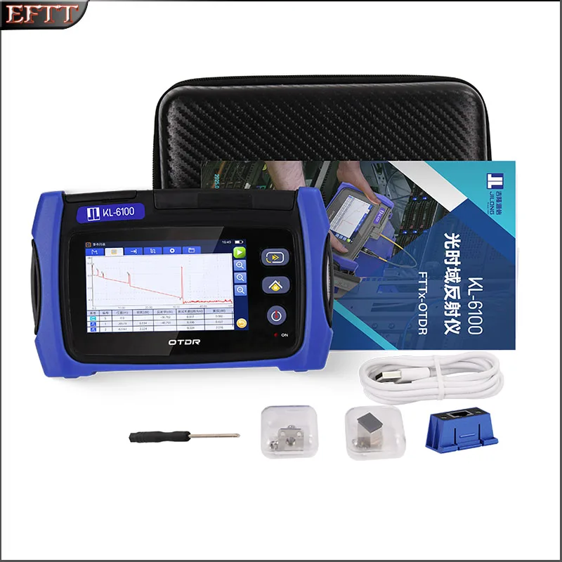 KL6100 Mini OTDR 1310 1550 1625 1650nm Fiber Optic Reflectometer VFL SLS OPM Event Map Cable Tester Support Active Fiber Test
KL6100 Mini OTDR 1310 1550 1625 1650nm Fiber Optic Reflectometer VFL SLS OPM Event Map Cable Tester Support Active Fiber Test