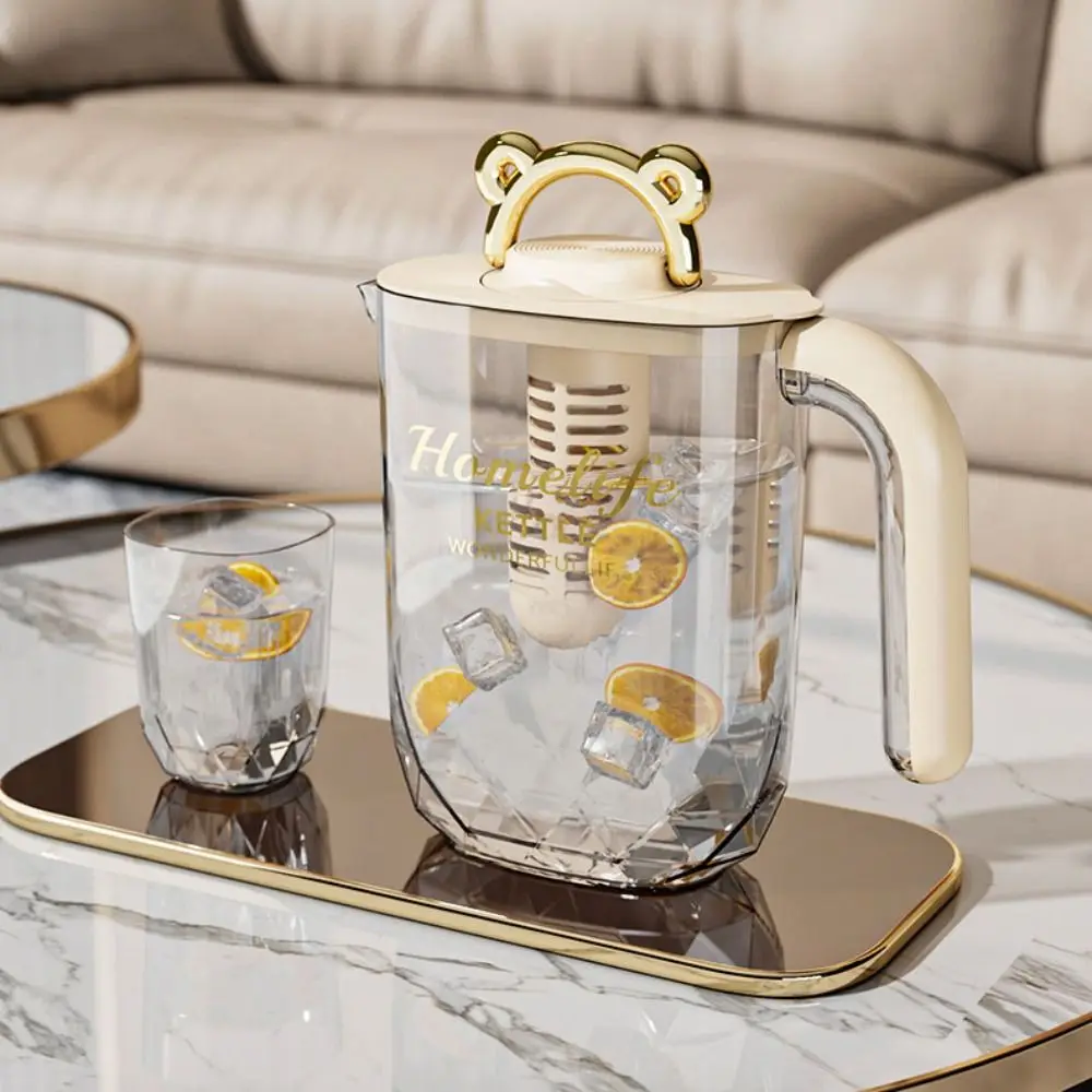 Heat Resistant Cold Kettle Transparent with Filter and Cup Cold Water Pitcher Plastic Large-capacity Water Bottle Jucie
Heat Resistant Cold Kettle Transparent with Filter and Cup Cold Water Pitcher Plastic Large-capacity Water Bottle Jucie
