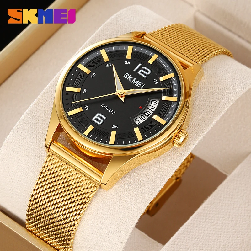 SKMEI Men's Watch, High-End Feeling, Stainless Steel and Leather Strap, Calendar Business Quartz Watch
SKMEI Men's Watch, High-End Feeling, Stainless Steel and Leather Strap, Calendar Business Quartz Watch