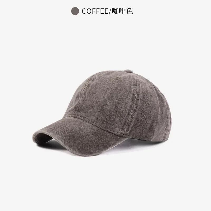 Ladies solid color washed cotton spring and autumn simple cap, soft top casual, trendy baseball cap
Ladies solid color washed cotton spring and autumn simple cap, soft top casual, trendy baseball cap