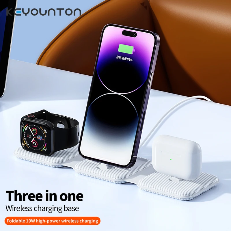 3 in 1 Foldable Magnetic Wireless Charger for iPhone 14 13 11 12 Pro Max Portable Wireless Charger for iWatch 8 7 6 AirPod Pro 3
3 in 1 Foldable Magnetic Wireless Charger for iPhone 14 13 11 12 Pro Max Portable Wireless Charger for iWatch 8 7 6 AirPod Pro 3