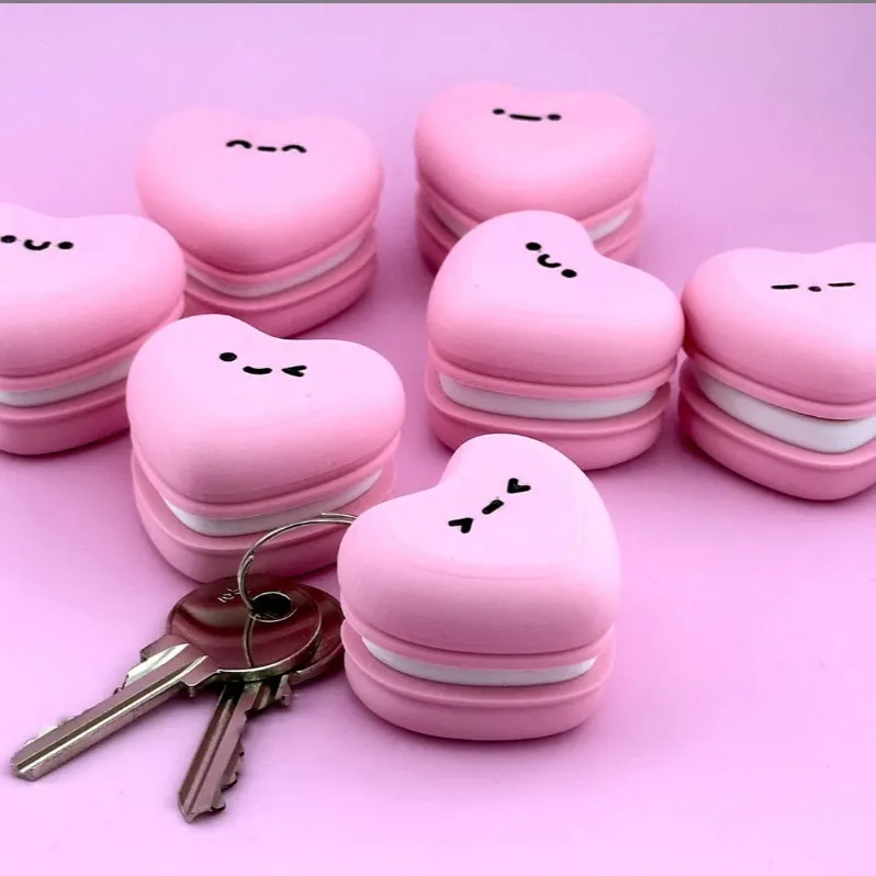 3D Printed Macaron Love Heart Stress Relief Keyboard Switch Key Toy Backpack Pendant Keychain Creative Toy
3D Printed Macaron Love Heart Stress Relief Keyboard Switch Key Toy Backpack Pendant Keychain Creative Toy