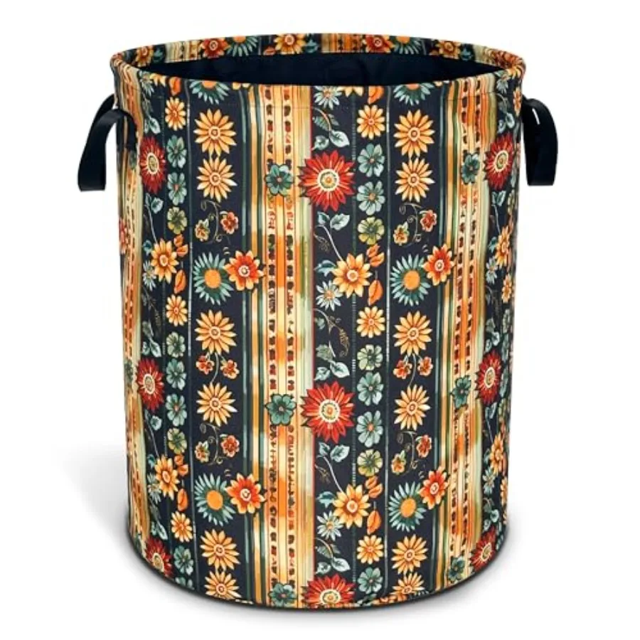 Folk Flower Art Laundry Basket Boho Floral Print Oxford Cloth Laundry Hamper With Handle Foldable Portable Clothes Storage Bask
Folk Flower Art Laundry Basket Boho Floral Print Oxford Cloth Laundry Hamper With Handle Foldable Portable Clothes Storage Bask