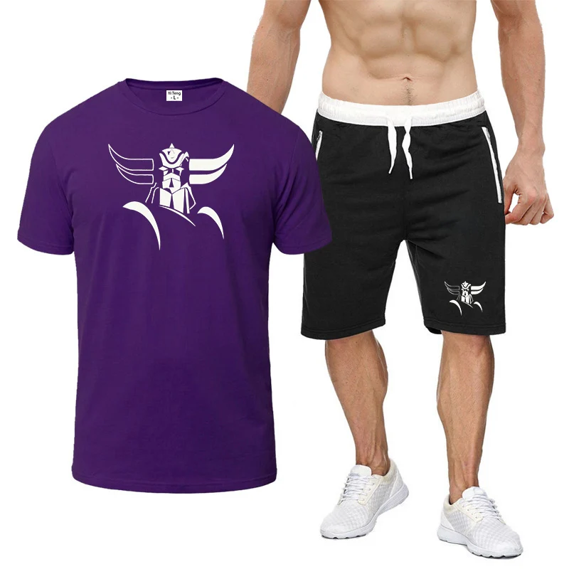 Mazinger Z Summer Men's Sets Fashion Tracksuit Men Short Sleeve T Shirts+Sport Shorts Suit Men Casual Men Clothing Mens Joggers
Mazinger Z Summer Men's Sets Fashion Tracksuit Men Short Sleeve T Shirts+Sport Shorts Suit Men Casual Men Clothing Mens Joggers