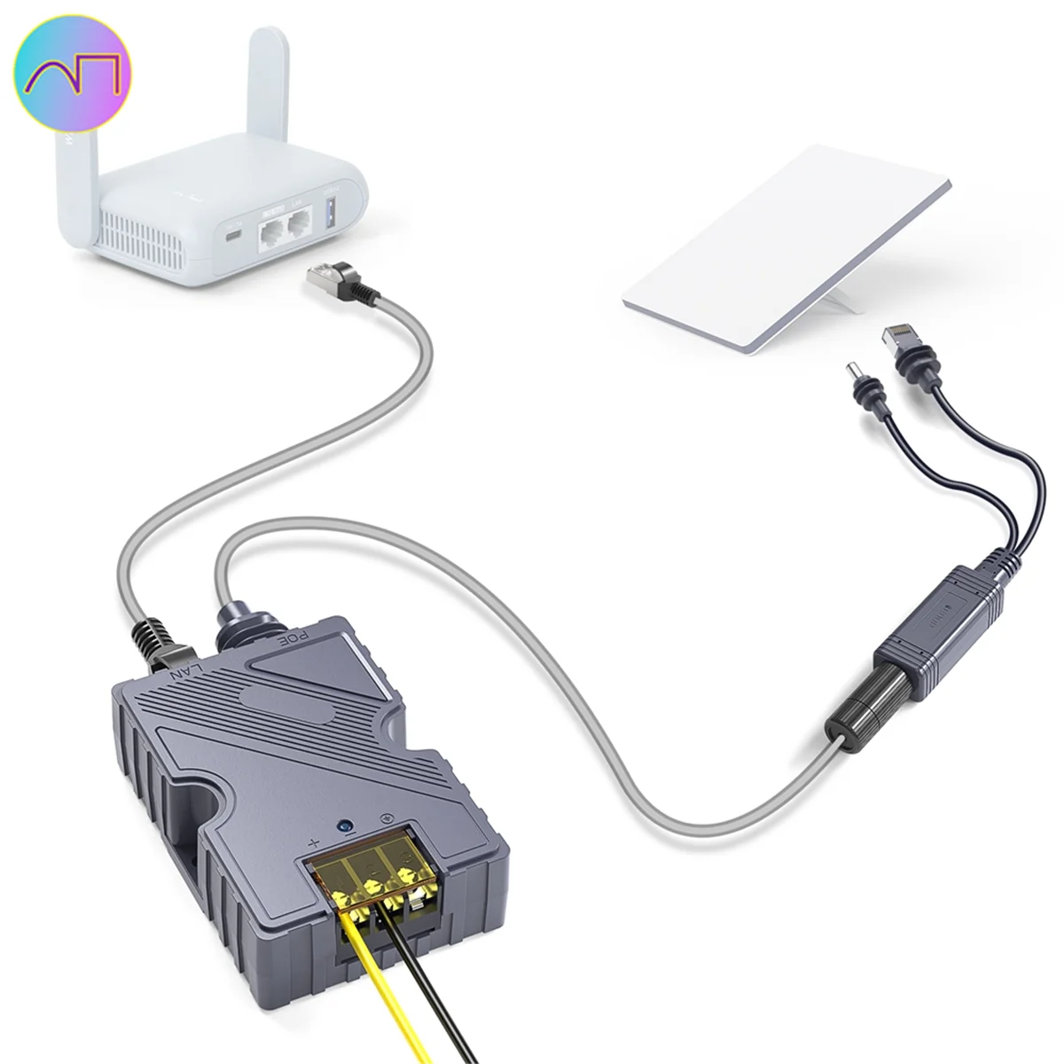 For Starlink Mini Splitter PoE Injector-150w GigE Passive ABS Surge & ESD Protection Vith High-Speed Netvork
For Starlink Mini Splitter PoE Injector-150w GigE Passive ABS Surge & ESD Protection Vith High-Speed Netvork