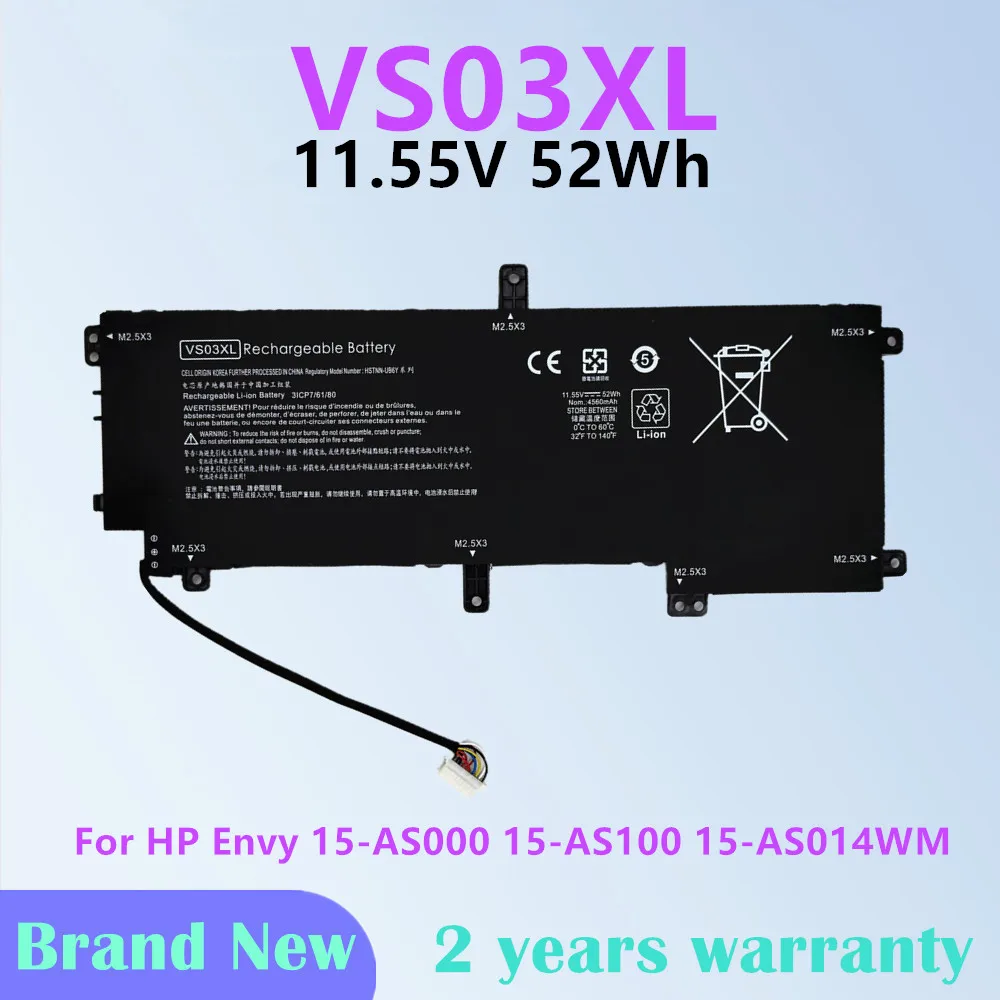 VS03XL 3ICP7/61/80 Laptop Battery For HP Envy 15-as000 15T-AS000 15T-AS100 Series HSTNN-UB6Y TPN-I125
VS03XL 3ICP7/61/80 Laptop Battery For HP Envy 15-as000 15T-AS000 15T-AS100 Series HSTNN-UB6Y TPN-I125