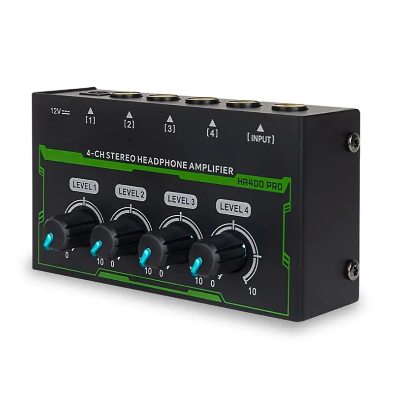 Headphone Amplifier 4 Channel Stereo Audio Amplifier Mini Headphone Splitter For Live And Recording Studio
Headphone Amplifier 4 Channel Stereo Audio Amplifier Mini Headphone Splitter For Live And Recording Studio