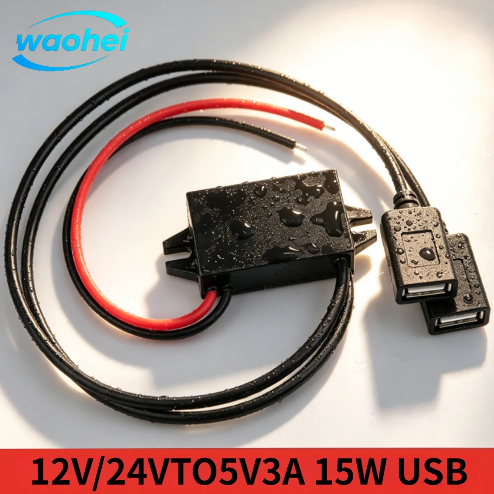 DC-DC 12V 24V to 5V 3A 15W Step Down Voltage Car Power Converter Type-C USB Power Supply Output Adapter with Reverse Protection
DC-DC 12V 24V to 5V 3A 15W Step Down Voltage Car Power Converter Type-C USB Power Supply Output Adapter with Reverse Protection