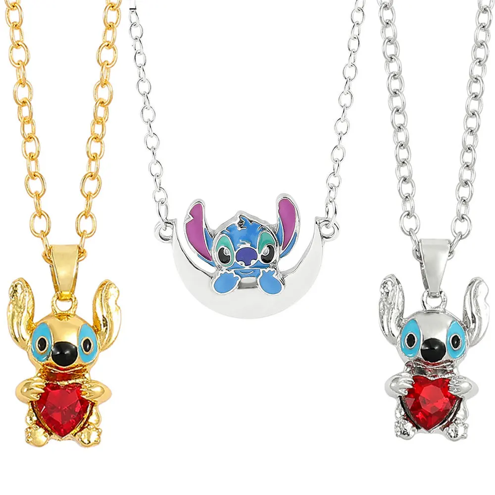 Disney Anime Lilo & Stitch Necklace Kawaii Simple Creative Moon Sweater Chain Women's Fashion Jewelry Accessories Birthday Gifts
Disney Anime Lilo & Stitch Necklace Kawaii Simple Creative Moon Sweater Chain Women's Fashion Jewelry Accessories Birthday Gifts