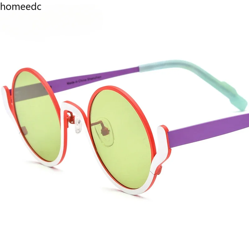 Color Blocked Pure Titanium Round Sunglasses for Men and Women Trendy Funny Sunglasses Ultra Light Polarized Fashion Trend Gift
Color Blocked Pure Titanium Round Sunglasses for Men and Women Trendy Funny Sunglasses Ultra Light Polarized Fashion Trend Gift
