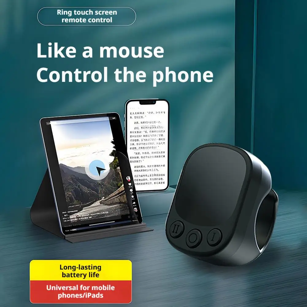 Touchscreen ring remote control, electronic book page turner, Douyin remote control, self-take photo and like button remote
Touchscreen ring remote control, electronic book page turner, Douyin remote control, self-take photo and like button remote