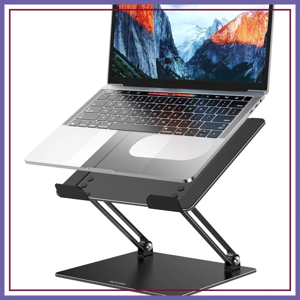 Adjustable Laptop Stand for 10-14" Notebooks, Ergonomic Computer Holder Compatible with MacBook Air/Pro, Dell, HP, Lenovo, Black
Adjustable Laptop Stand for 10-14" Notebooks, Ergonomic Computer Holder Compatible with MacBook Air/Pro, Dell, HP, Lenovo, Black
