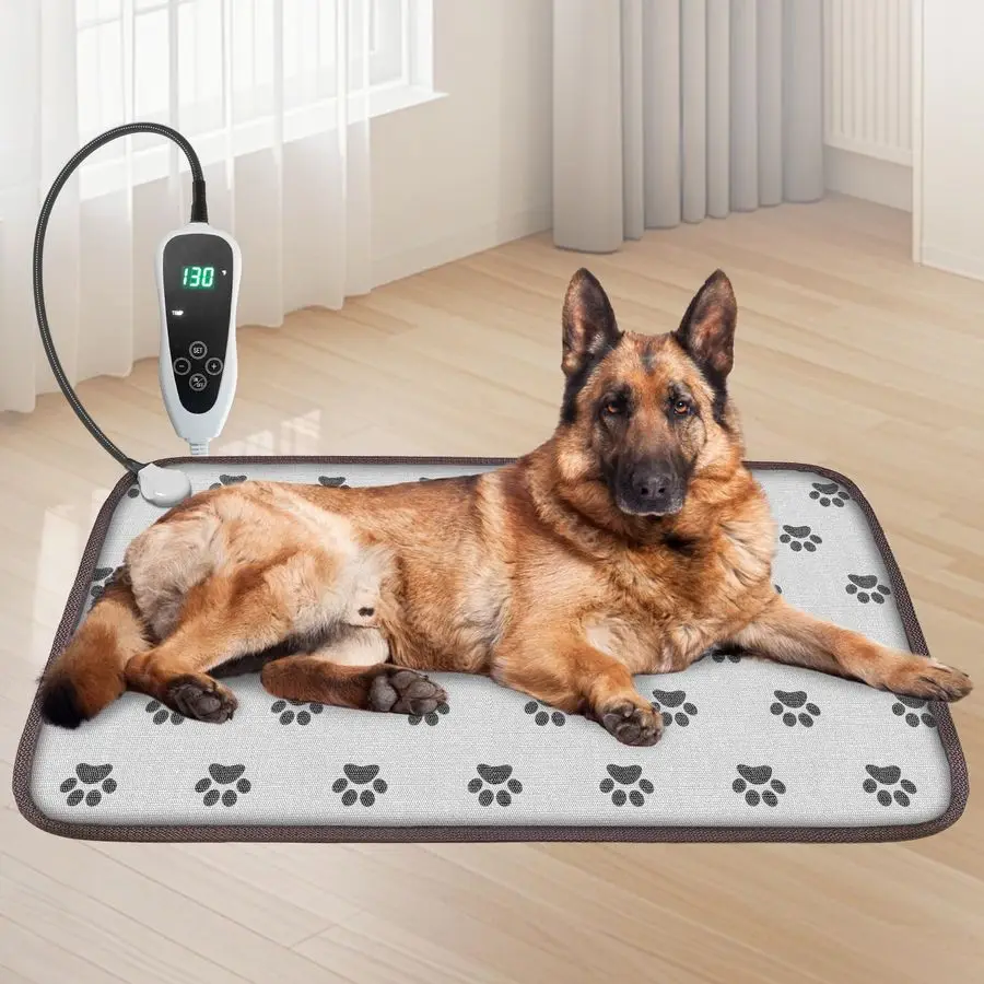 Dog Heating Pad 34x21in with Smart Thermostat Switch and Power Line Protection Tube,Obtained MET and UL Dual Certification,Water
Dog Heating Pad 34x21in with Smart Thermostat Switch and Power Line Protection Tube,Obtained MET and UL Dual Certification,Water