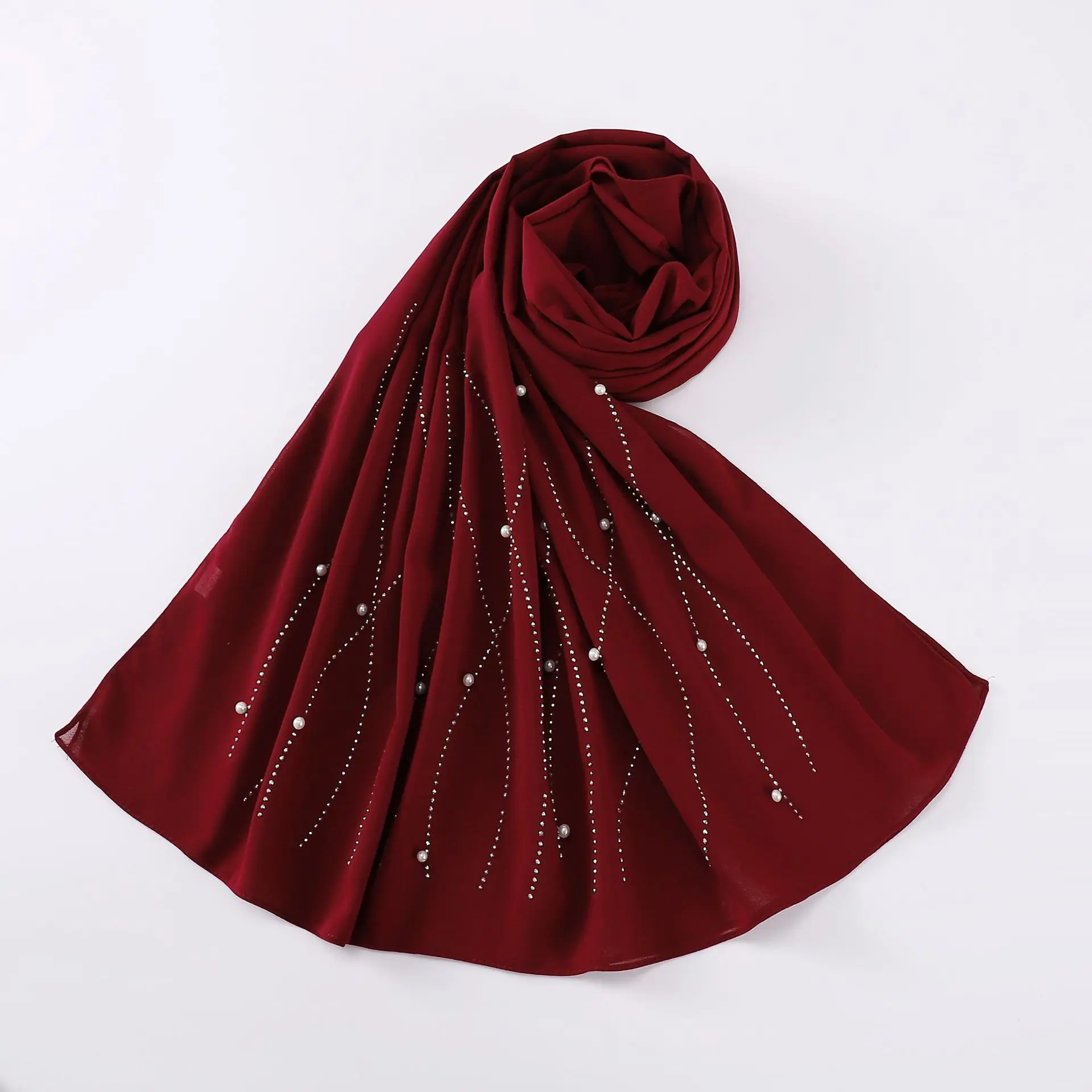 Rhinestone Pearl Bubble Chiffon Instant Hijab Shawl High Quality Wrap Beach Breathable Bufandas Ramadan Muslim Sjaal 175*70Cm
Rhinestone Pearl Bubble Chiffon Instant Hijab Shawl High Quality Wrap Beach Breathable Bufandas Ramadan Muslim Sjaal 175*70Cm