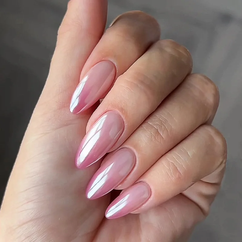 24pcs Gradient Pink Press on Nails Sets Aurora Long Almond False Nails Tips with Jelly Glue Simple Detachable Fake Nail Finished
24pcs Gradient Pink Press on Nails Sets Aurora Long Almond False Nails Tips with Jelly Glue Simple Detachable Fake Nail Finished