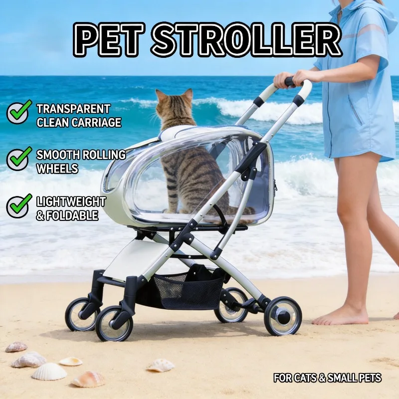 Pet Stroller Transparent Small Medium Dogs Stroller Lightweight Foldable Detachable Dog Walking Cart Portable Outdoor Carrier
Pet Stroller Transparent Small Medium Dogs Stroller Lightweight Foldable Detachable Dog Walking Cart Portable Outdoor Carrier