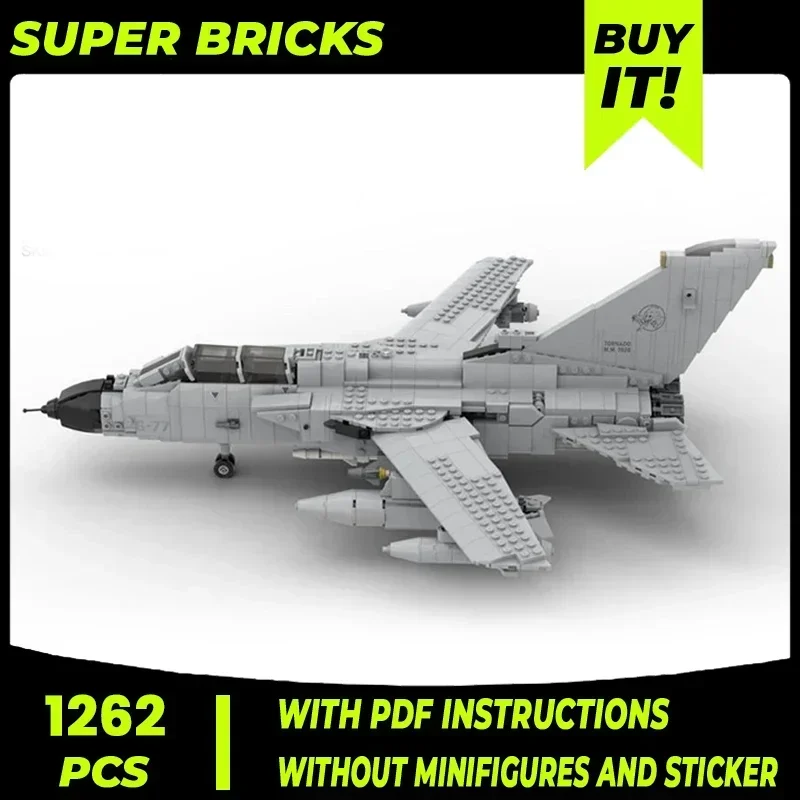 Moc Building Bricks Military Fighter Model Tornado Fighter Technology Modular Blocks Gifts Toys For Childen DIY Sets Assembly
Moc Building Bricks Military Fighter Model Tornado Fighter Technology Modular Blocks Gifts Toys For Childen DIY Sets Assembly