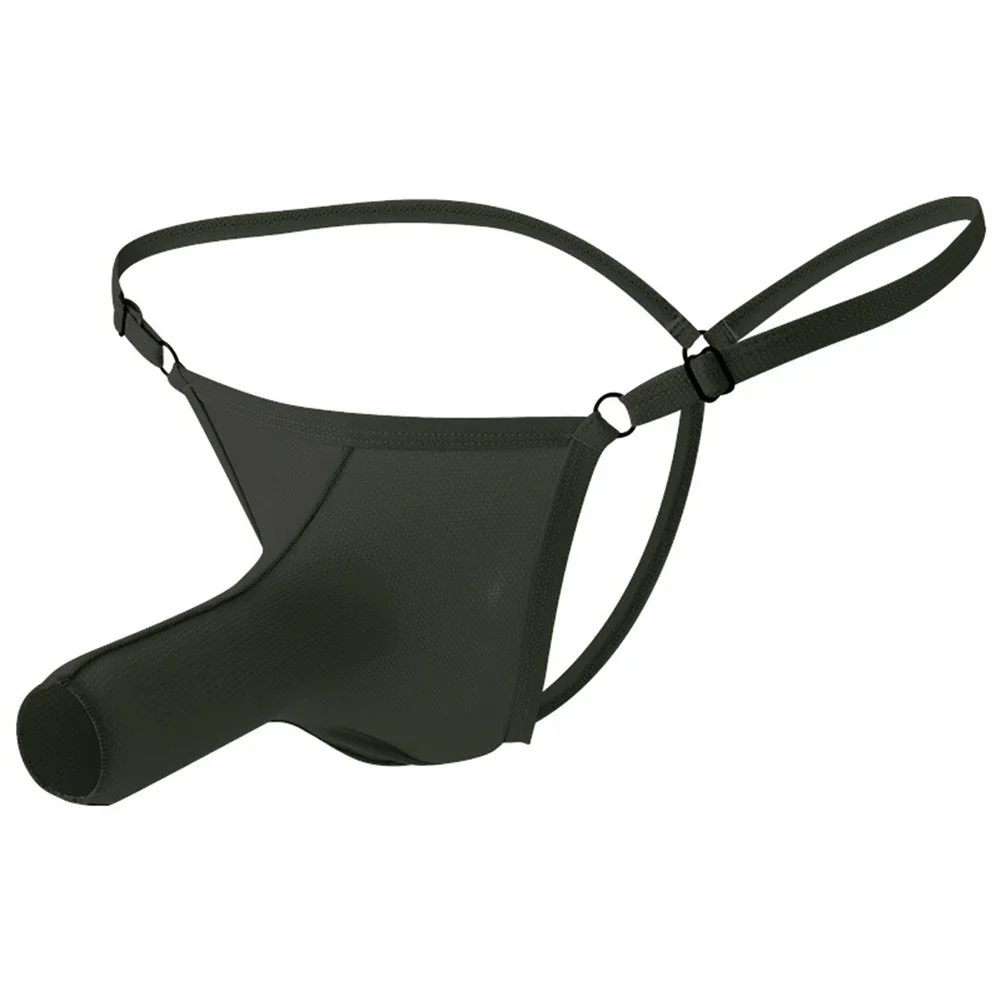 Mens Sexy Lingerie Ice Silk Sexy G-string Thong Sissy U Convex Pouch Underwear Solid Color Simple Basic String Breath Underpants 
Mens Sexy Lingerie Ice Silk Sexy G-string Thong Sissy U Convex Pouch Underwear Solid Color Simple Basic String Breath Underpants