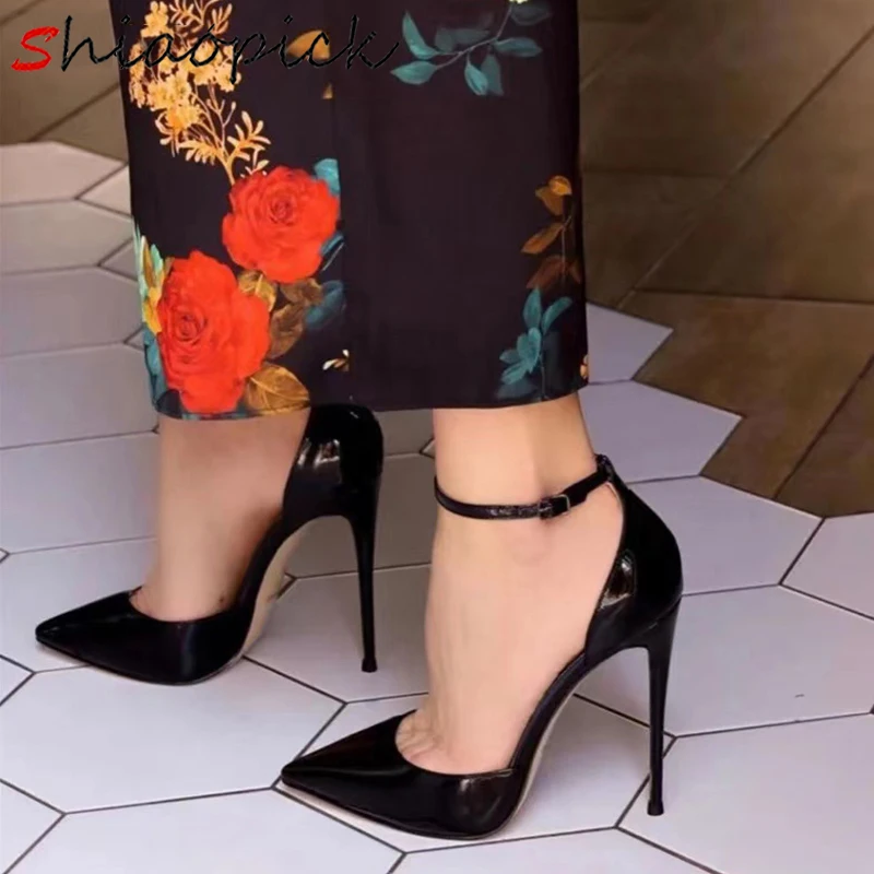 2025 Female OL 12cm Extreme High Heels Chic Pumps White Red Solid Color Ankle Strap Glossy Stilettos Dress Party Pointed-toe
2025 Female OL 12cm Extreme High Heels Chic Pumps White Red Solid Color Ankle Strap Glossy Stilettos Dress Party Pointed-toe