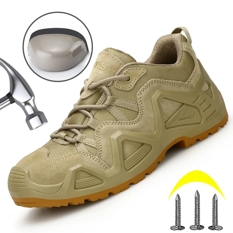 Men Safety Shoes Steel Toe Anti-smash Anti-puncture Safety Shoes Man Protective Boots Work Sneakers Outdoor Hiking Shoes Quality
Men Safety Shoes Steel Toe Anti-smash Anti-puncture Safety Shoes Man Protective Boots Work Sneakers Outdoor Hiking Shoes Quality