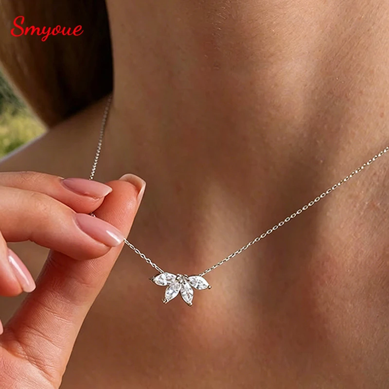 Smyoue 2CTTW 4*8mm Marquise Cut Full Moissanite Pendant Necklace for Women Flower Lab Diamond Wedding Pure 925 Silver Jewelry
Smyoue 2CTTW 4*8mm Marquise Cut Full Moissanite Pendant Necklace for Women Flower Lab Diamond Wedding Pure 925 Silver Jewelry