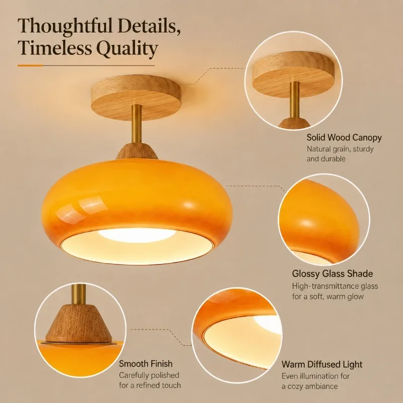Middle Aged Entrance Hallway Light Wooden Cream Persimmon Ceiling Light Retro Balcony Dressing Room Bedroom Light
Middle Aged Entrance Hallway Light Wooden Cream Persimmon Ceiling Light Retro Balcony Dressing Room Bedroom Light