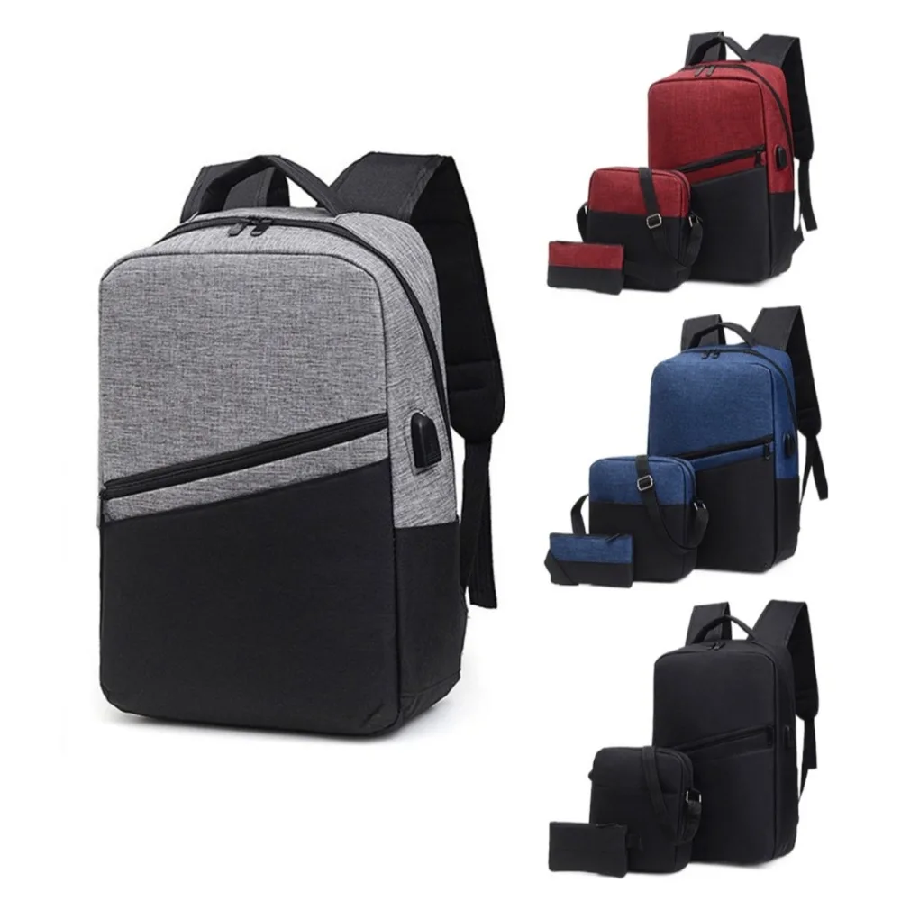 3pcs New Comfortable Backpack Large Capacity USB Charging Computer Bag Multi-color Versatile Coin Purse Students
3pcs New Comfortable Backpack Large Capacity USB Charging Computer Bag Multi-color Versatile Coin Purse Students