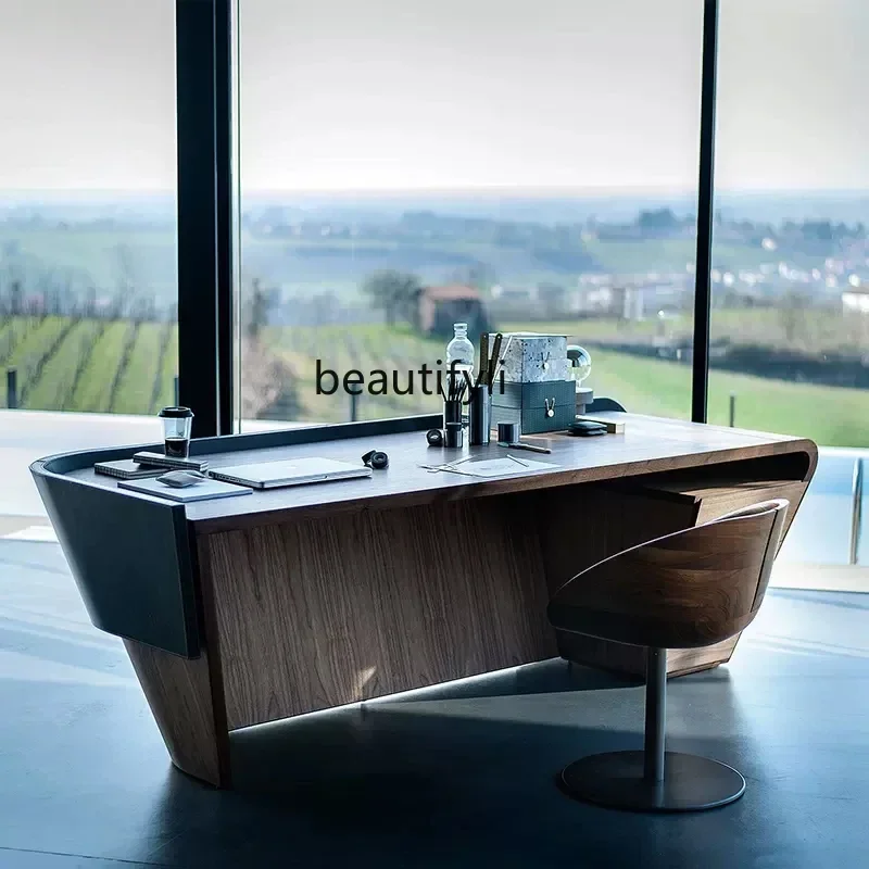 ss7486 Office, boss table, simple modern home single person writing, high-end leadership president table New Light Luxury
ss7486 Office, boss table, simple modern home single person writing, high-end leadership president table New Light Luxury