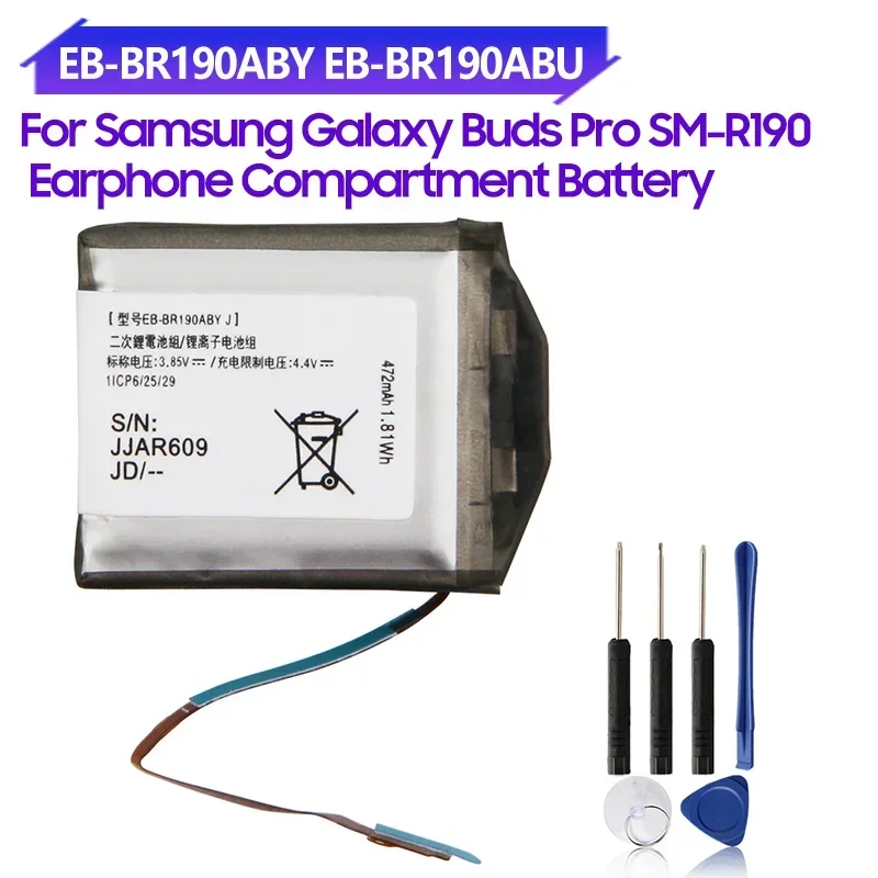 Replacement Battery EB-BR190ABY EB-BR190ABU For Samsung Galaxy Buds Pro SM-R190 EP-QR190 EP-QR190 Earphone Compartment Battery
Replacement Battery EB-BR190ABY EB-BR190ABU For Samsung Galaxy Buds Pro SM-R190 EP-QR190 EP-QR190 Earphone Compartment Battery