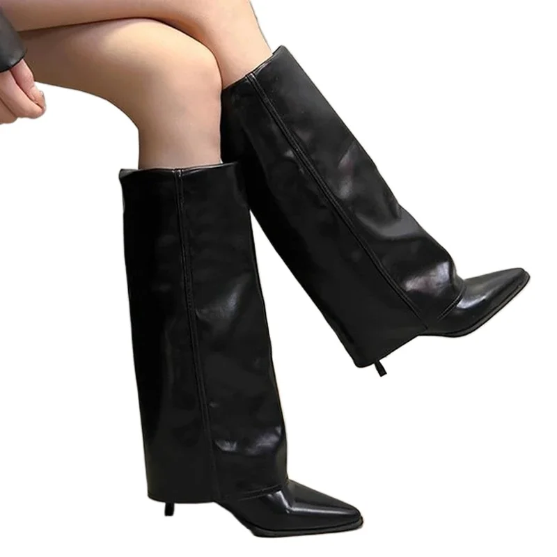 Gladiator Autumn New 2026 Trend Retro Fad Woman Boots Goth Botas Mujer Women Chunky High Boots Pointed Toe Shoes Sexy Lady Dress
Gladiator Autumn New 2026 Trend Retro Fad Woman Boots Goth Botas Mujer Women Chunky High Boots Pointed Toe Shoes Sexy Lady Dress