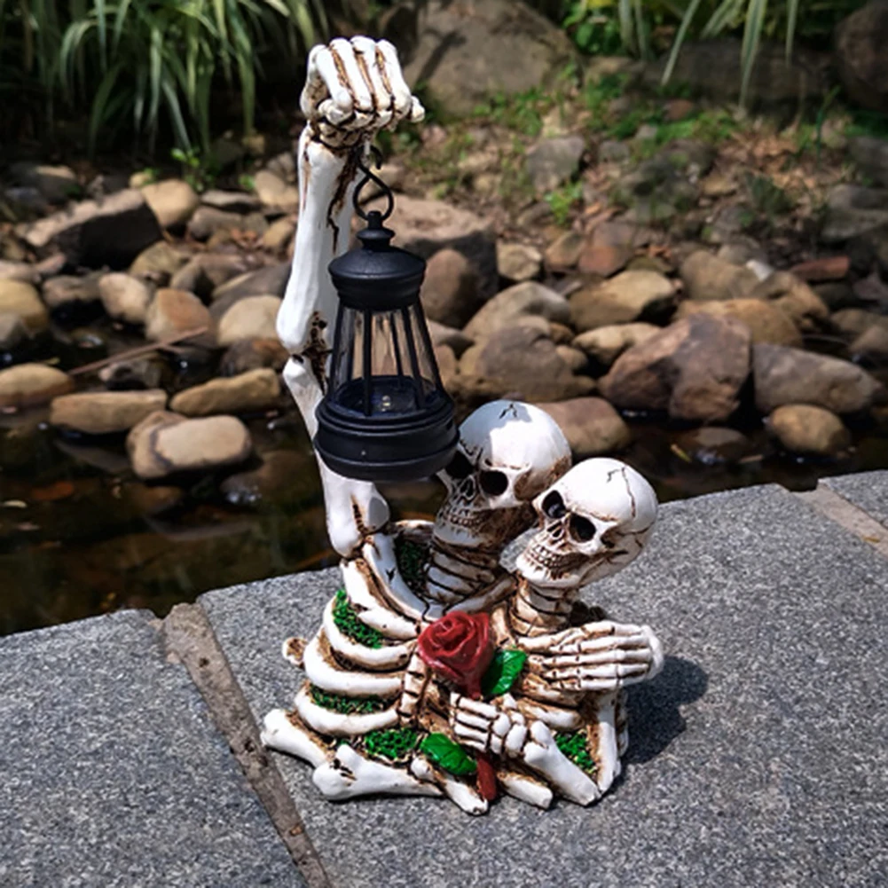 Holiday Gardens Decor Multi-purpose Skull Skeleton Garden Statue With Solar Lantern For Holiday Parties
Holiday Gardens Decor Multi-purpose Skull Skeleton Garden Statue With Solar Lantern For Holiday Parties
