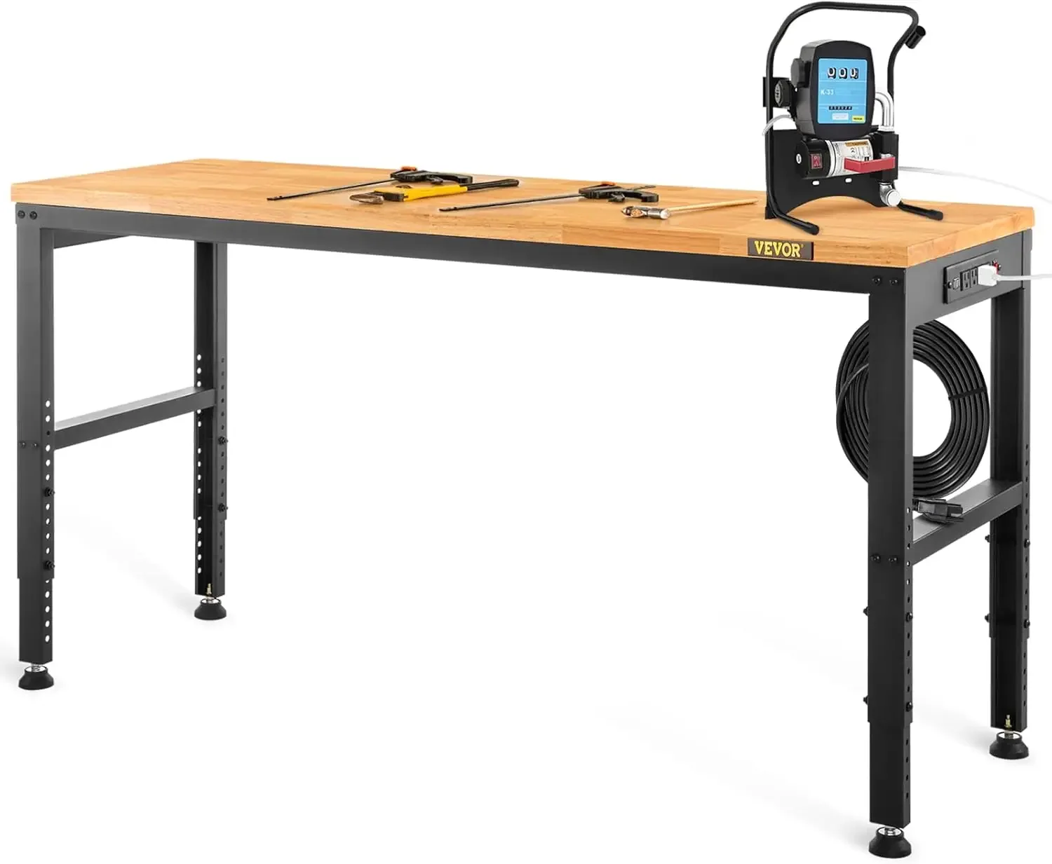 Adjustable Workbench,48" L X 20" W Garage Table w/ 28.3" - 38.1" Heights & 2000 LBS Load Capacity,with Power Outlets & Foot Pads
Adjustable Workbench,48" L X 20" W Garage Table w/ 28.3" - 38.1" Heights & 2000 LBS Load Capacity,with Power Outlets & Foot Pads