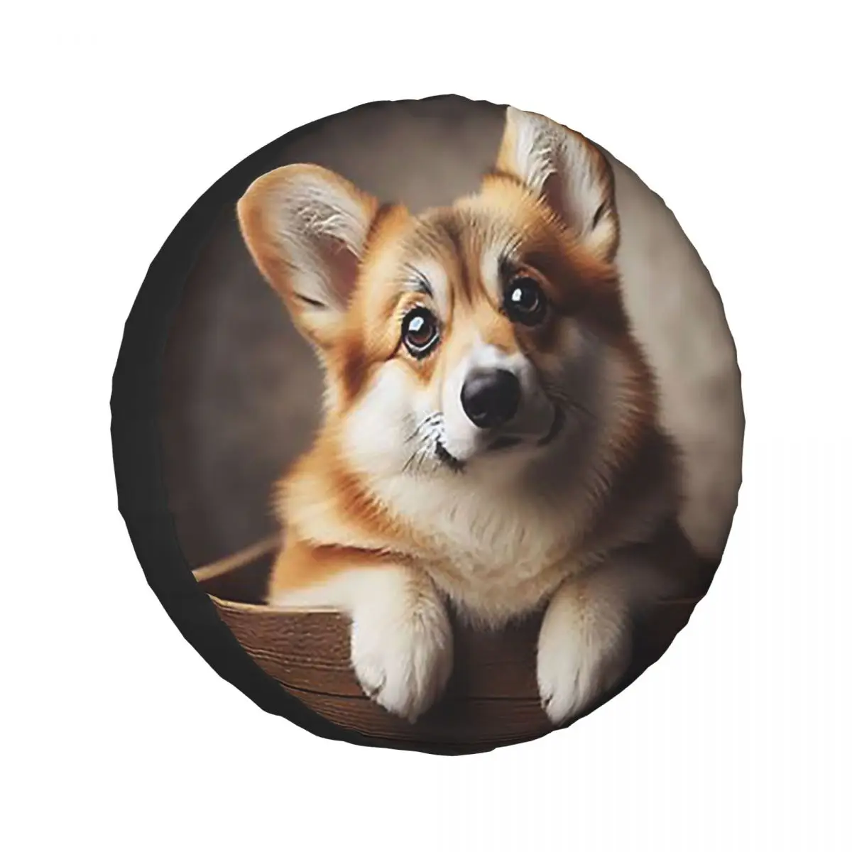 Custom Charming Corgi Companion Spare Tire Cover for Car Mitsubishi 4x4 Wheel Protector Covers 14" 15" 16" 17" Inch 
Custom Charming Corgi Companion Spare Tire Cover for Car Mitsubishi 4x4 Wheel Protector Covers 14" 15" 16" 17" Inch