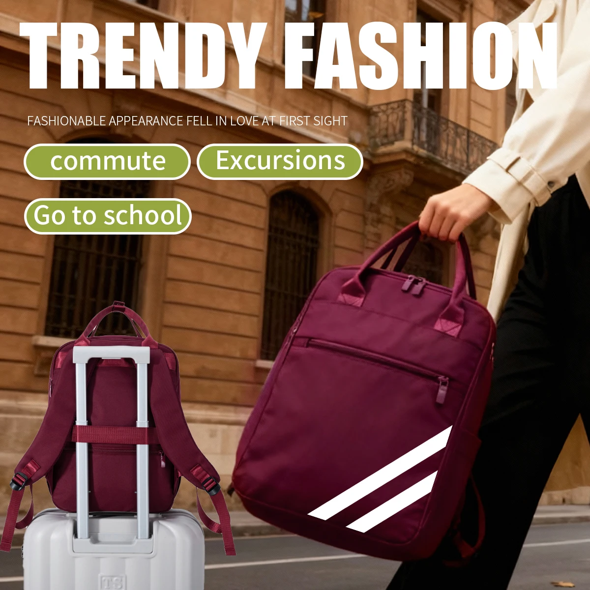 School Bag, Business Backpack, Male College Student Commuting to Class, Large Capacity Casual Computer Bag, Fashionable 15.6inch Backpack for Travel
School Bag, Business Backpack, Male College Student Commuting to Class, Large Capacity Casual Computer Bag, Fashionable 15.6inch Backpack for Travel