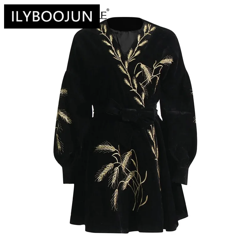 Dresses For Women 2024 Luxury Brand Colorblock Patchwork Embroidery Elegant V Neck Lantern Sleeve High Waist Mini Dress Female
Dresses For Women 2024 Luxury Brand Colorblock Patchwork Embroidery Elegant V Neck Lantern Sleeve High Waist Mini Dress Female