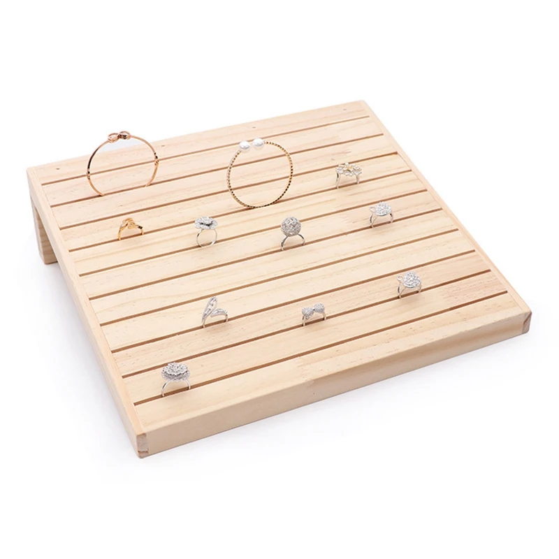 PWS Wood Ring Display Case Jewelry Display Tray Holder Storage Organizer Case For Counter Display
PWS Wood Ring Display Case Jewelry Display Tray Holder Storage Organizer Case For Counter Display